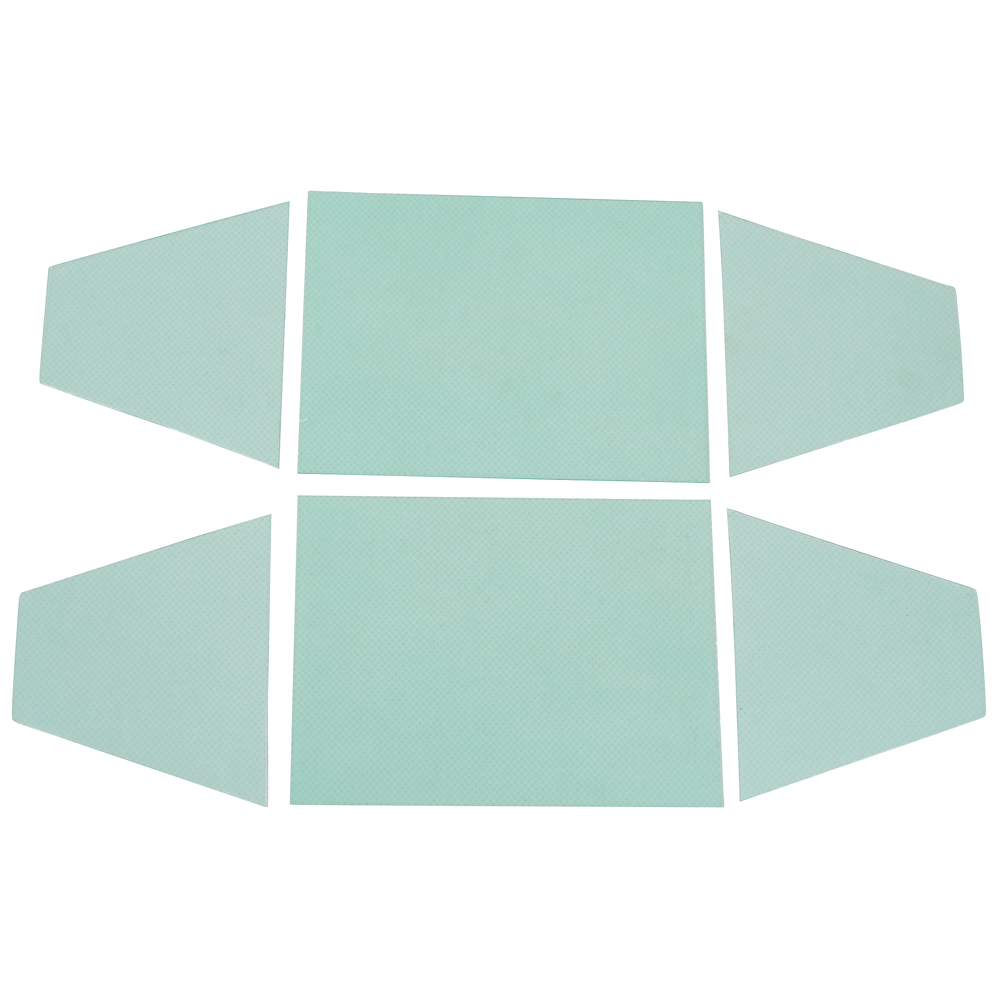 Klutch Rear Protection Plates, 2 Sets, 100% PC Material, Corrosion-Resistant, Flame-Retardant, Fits Item# 5018445